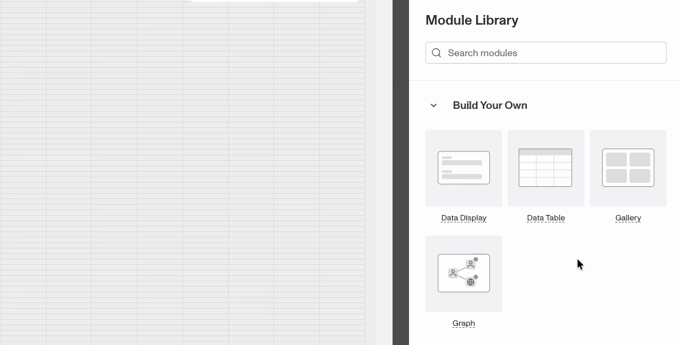 Dragging a module from the Module Library onto an Account layout