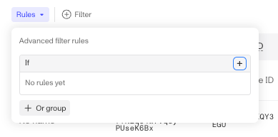 rules on index page