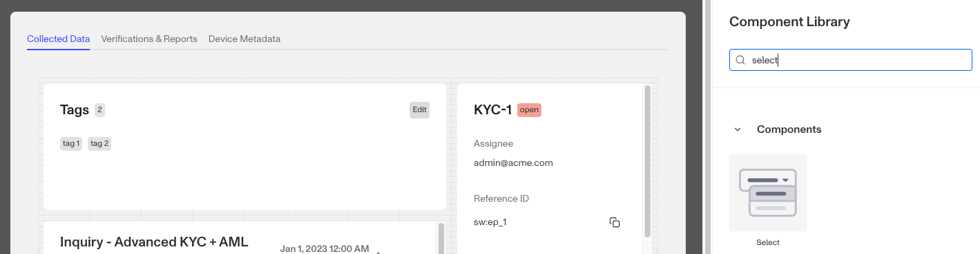 selectcomponent