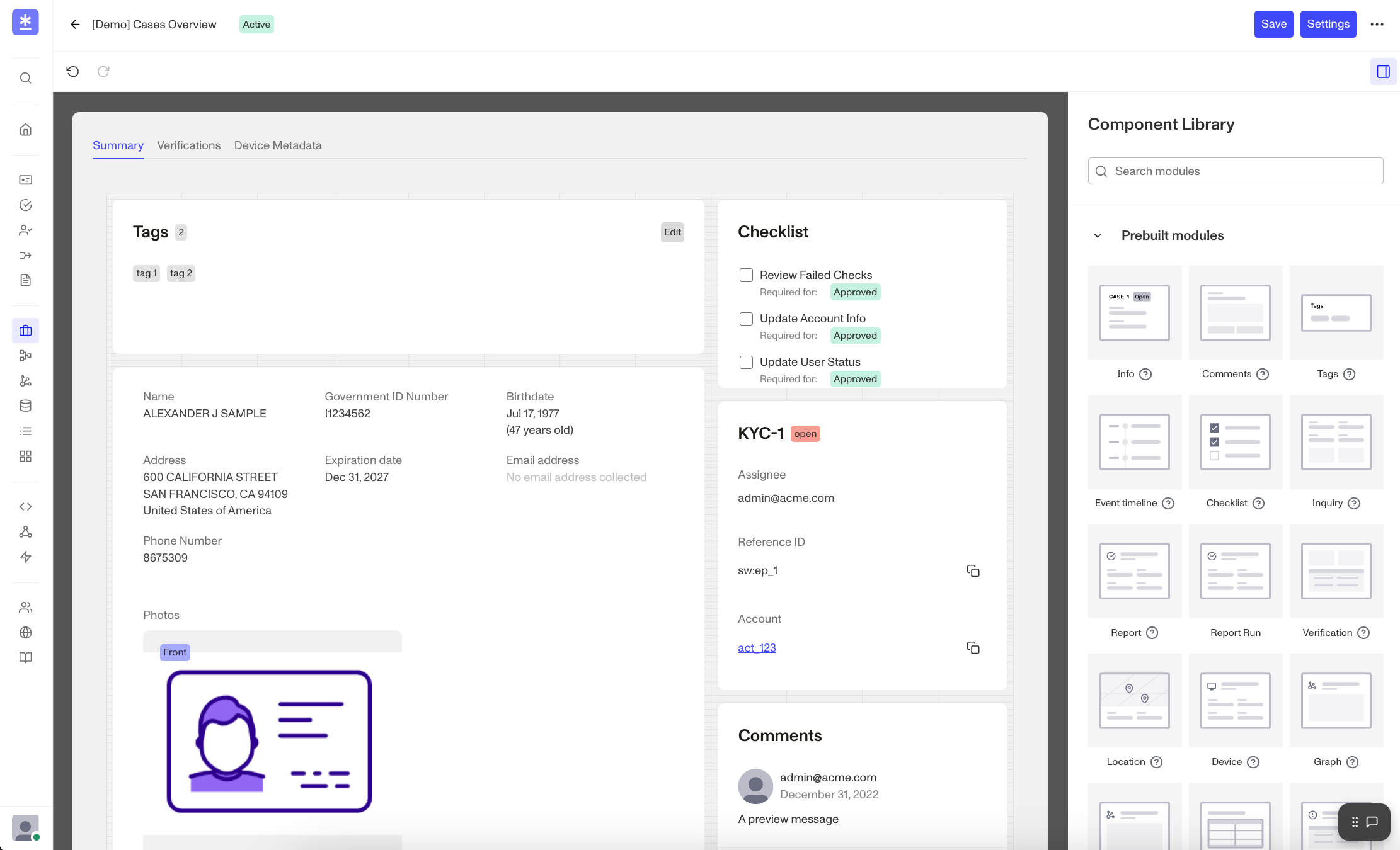 Case Template