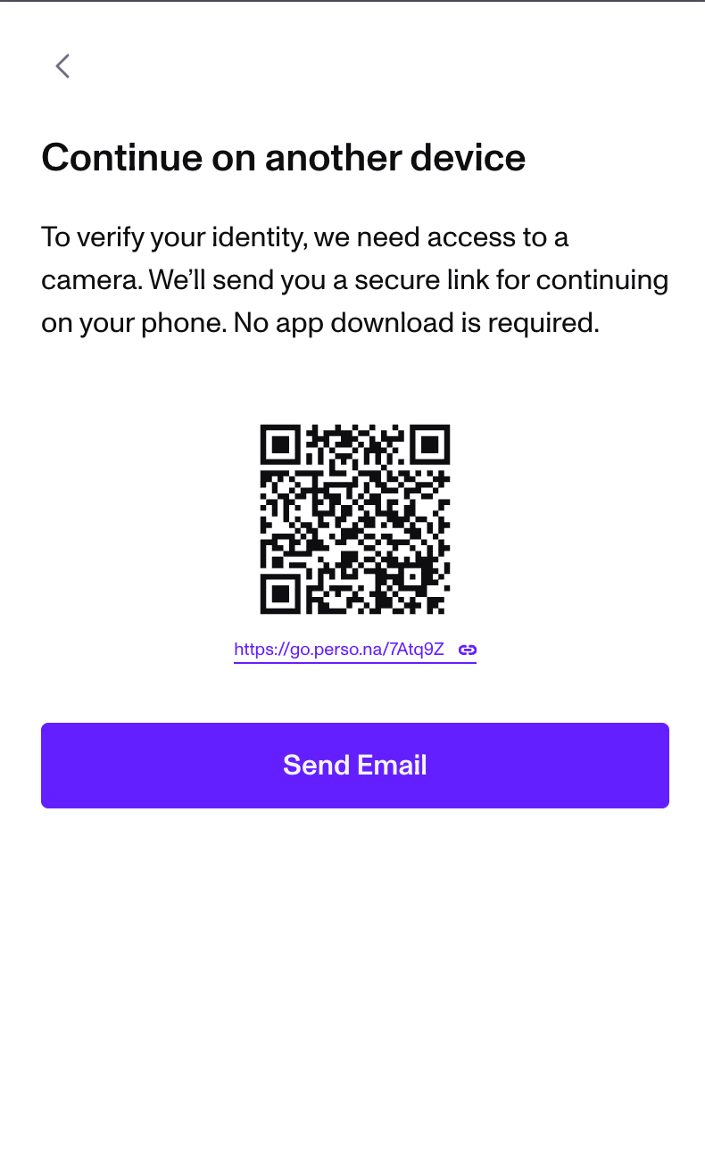 Device Handoff Screen