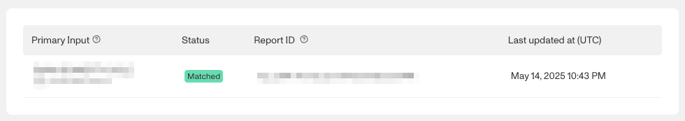 Reports example