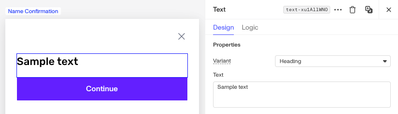 ConfirmationScreen-AddText