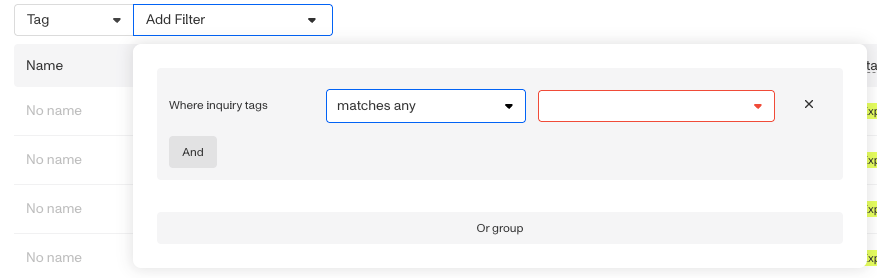 inquiries-view-tag-filter