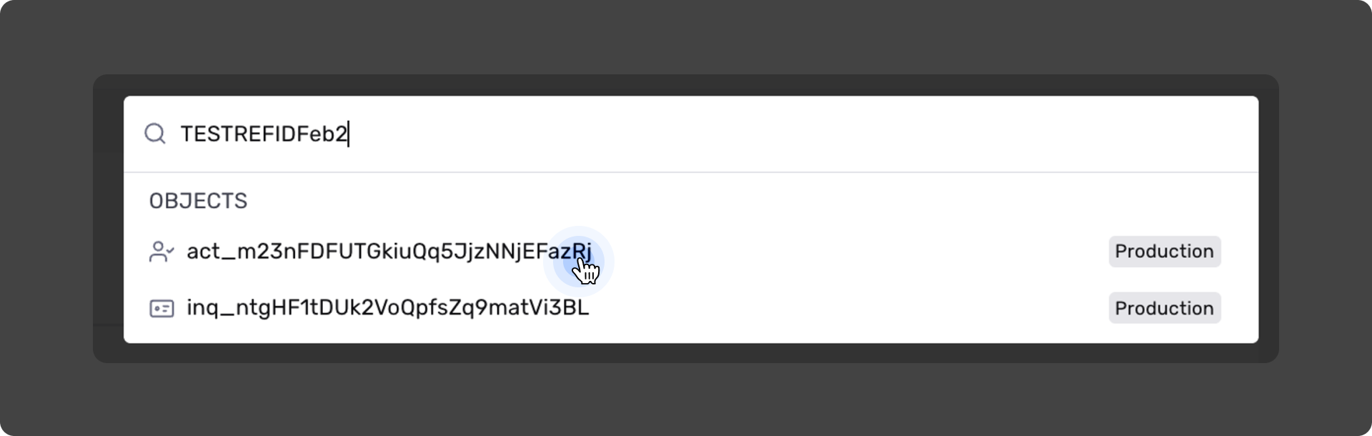 Select the Account object