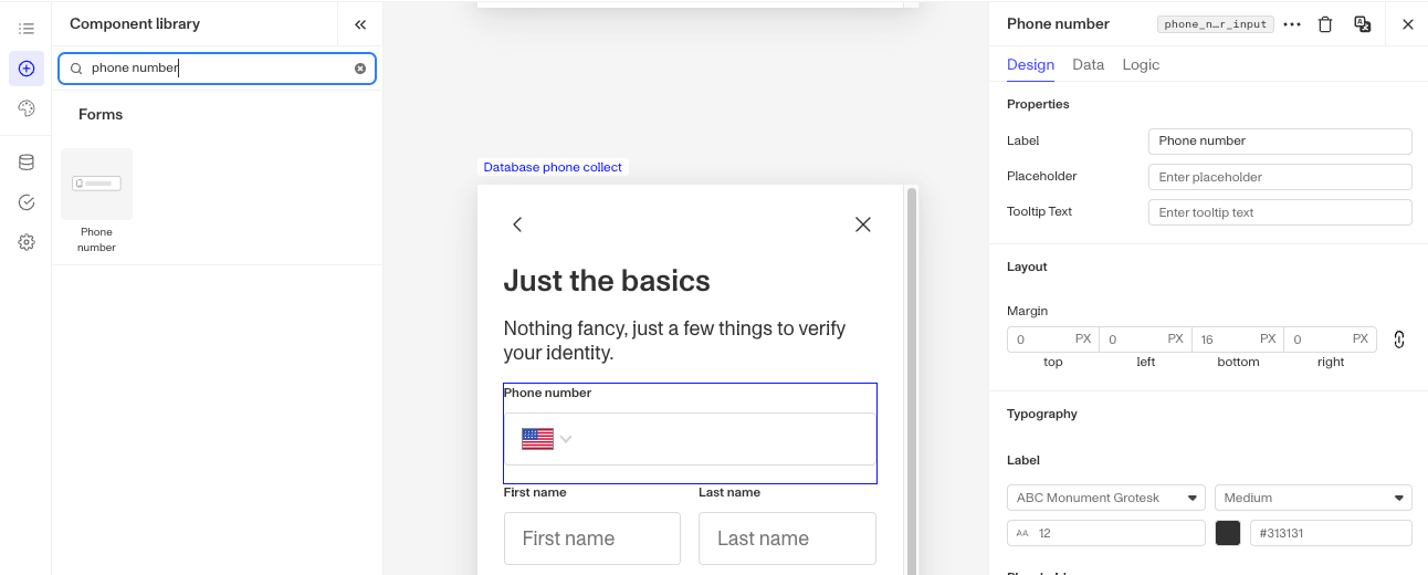 phonenumbercomponent_screenshot