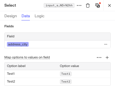 SelectFormComponent-FieldMapping