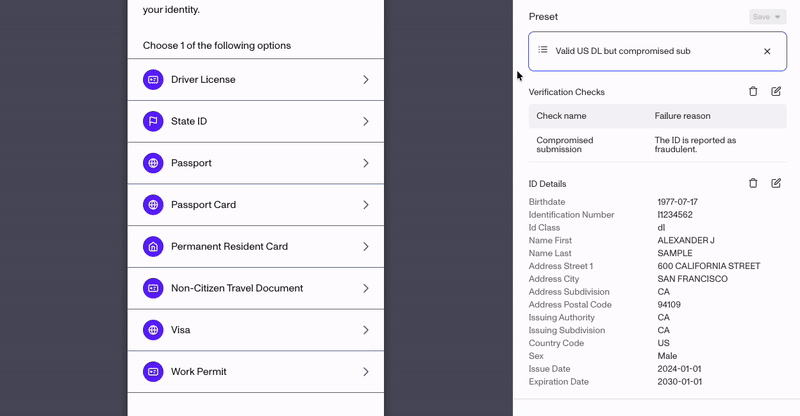 Simulate-select-checks