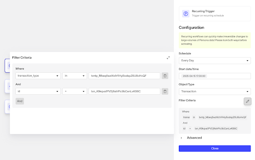 Recurring Workflow Trigger Example