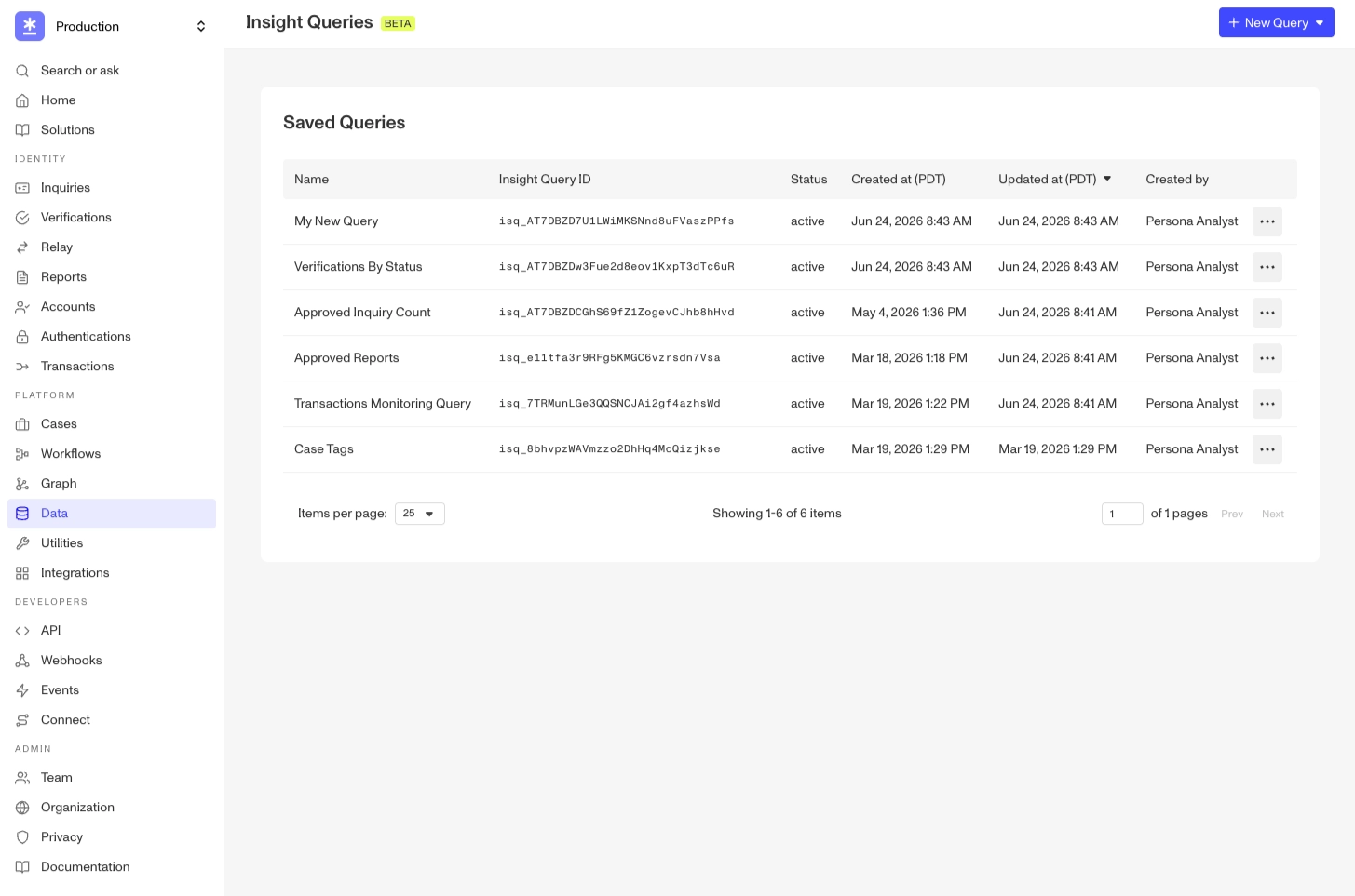 Insight Query View
