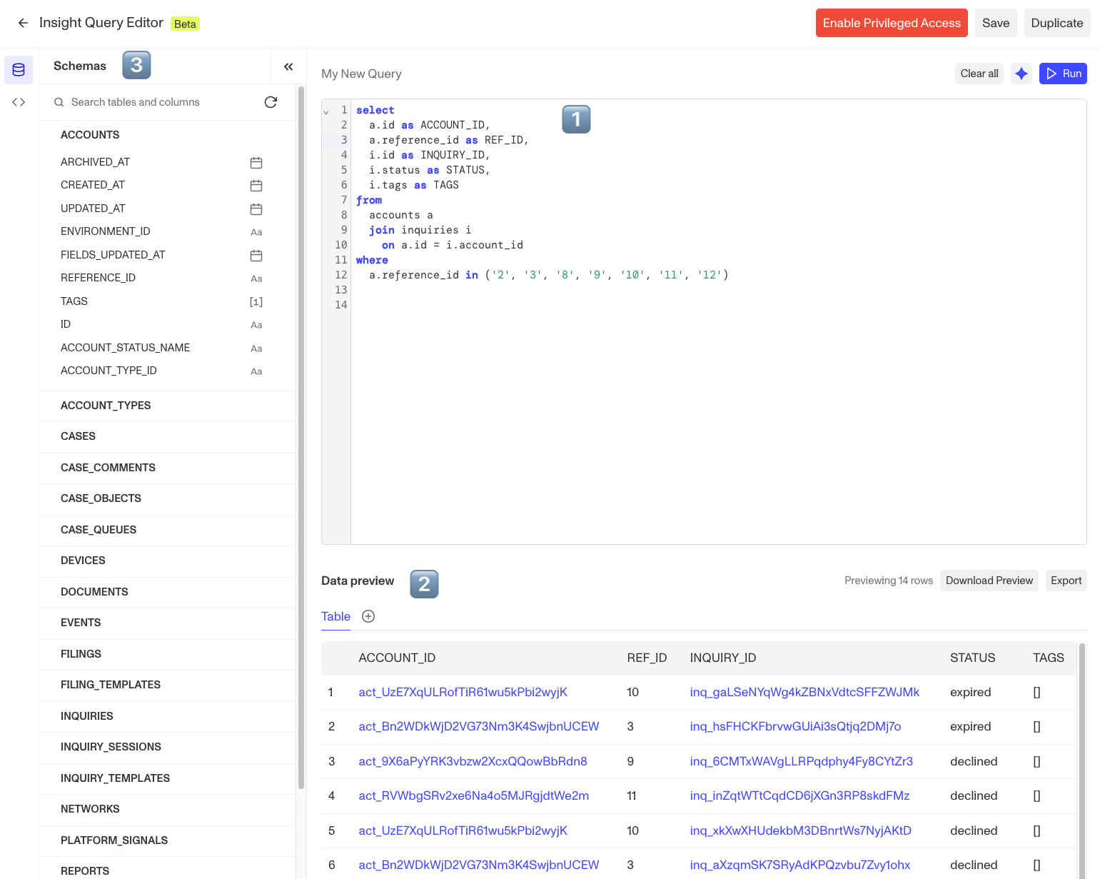 Schemas - Insight Query