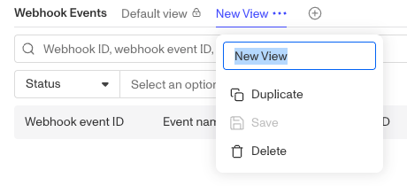 webhook-view-menu