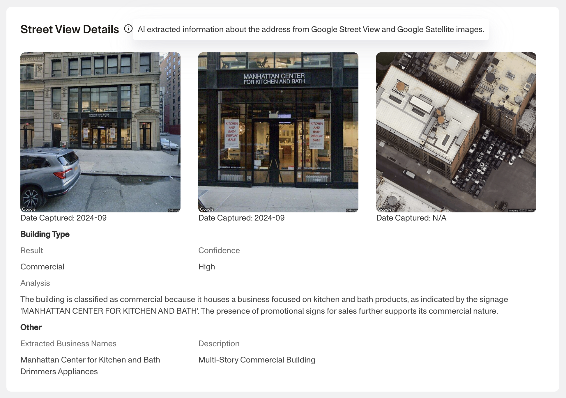 Address Lookup Report Street View Module