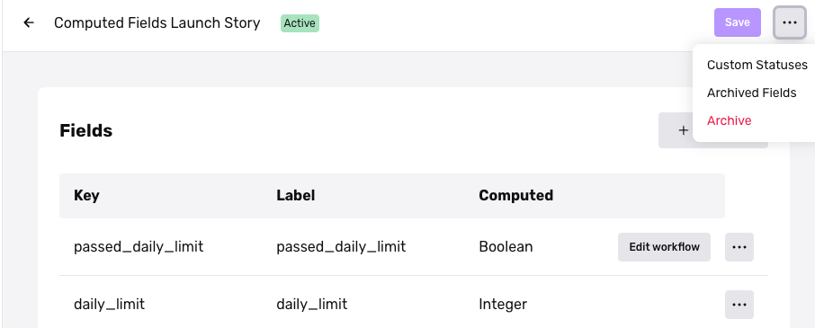 Setting custom statuses for Transactions