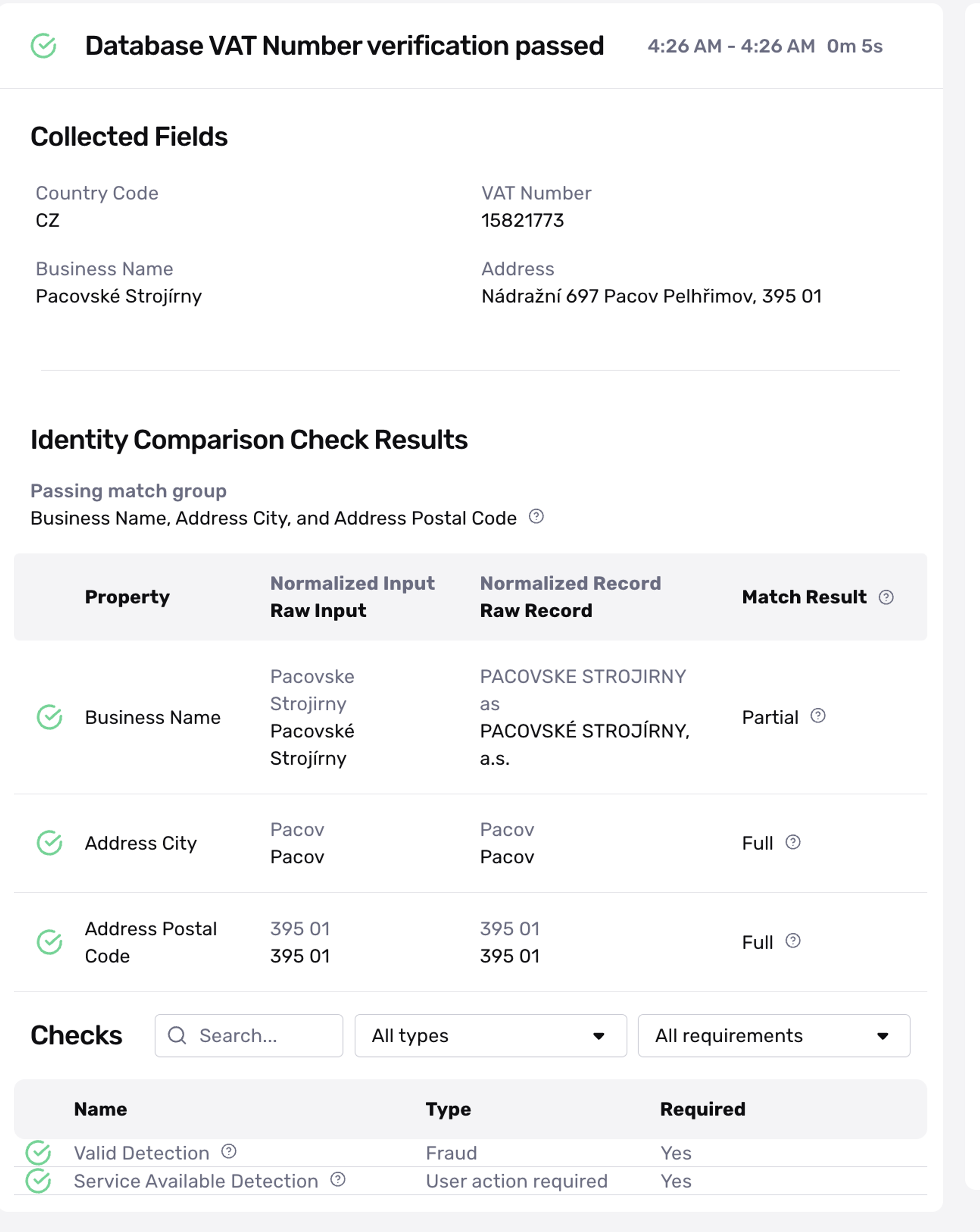 VAT Verification