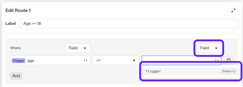 WorkflowConditionField