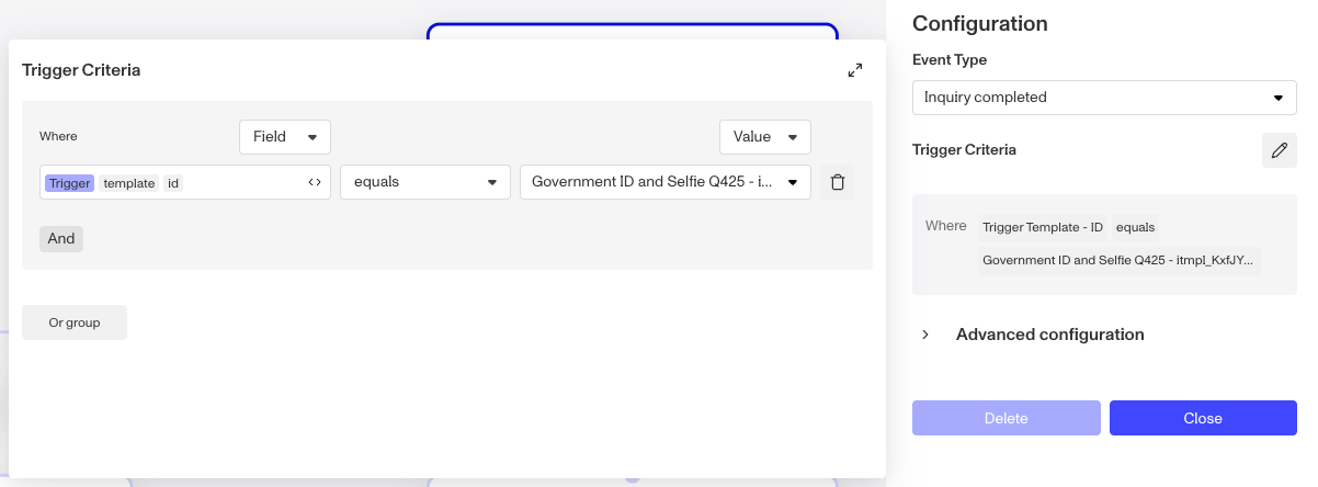 WorkflowTriggerCriterialSettings