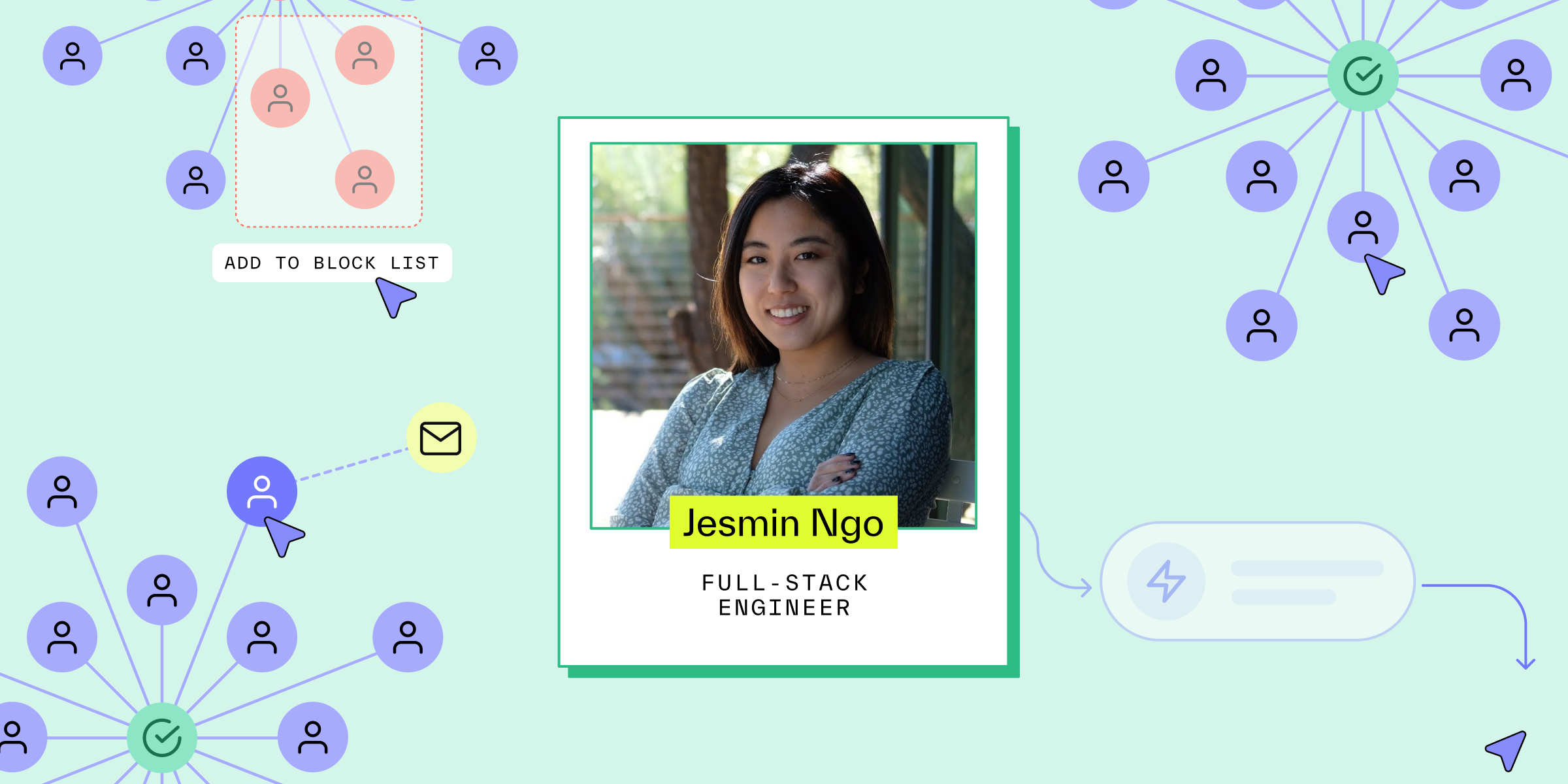 Headshot of Jesmin Ngo with her name and title underneath