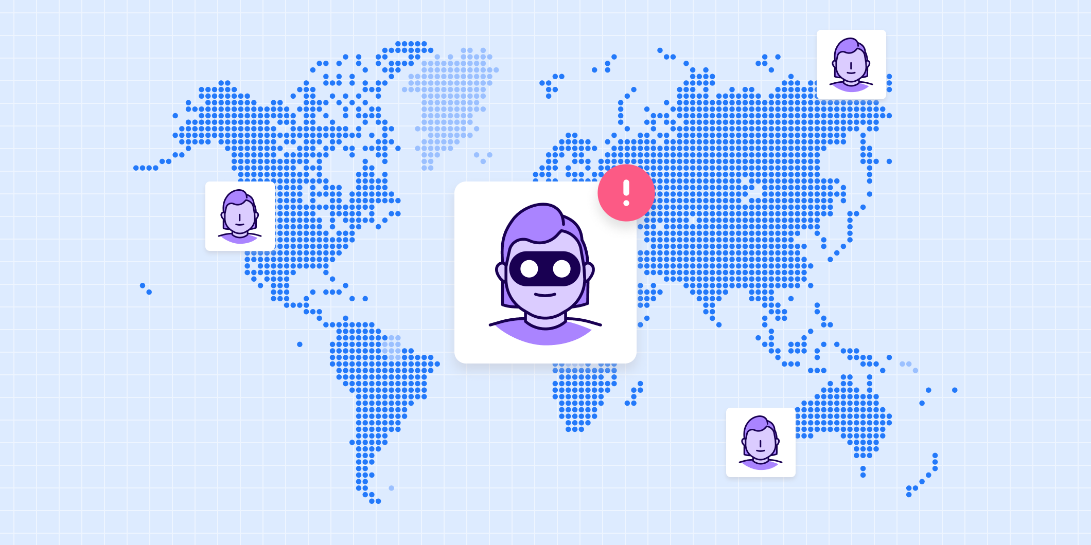 World map with id licenses 
