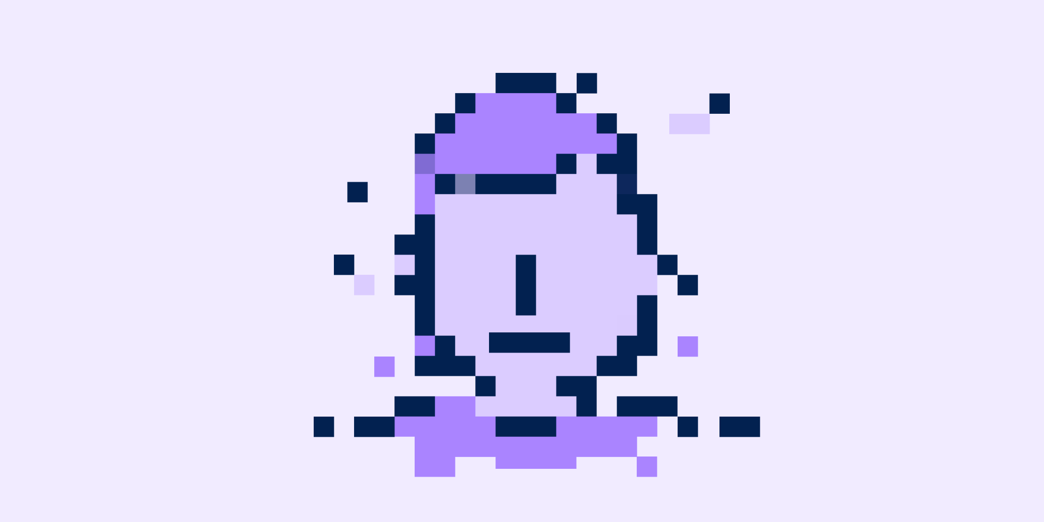 Icon of a pixelated face