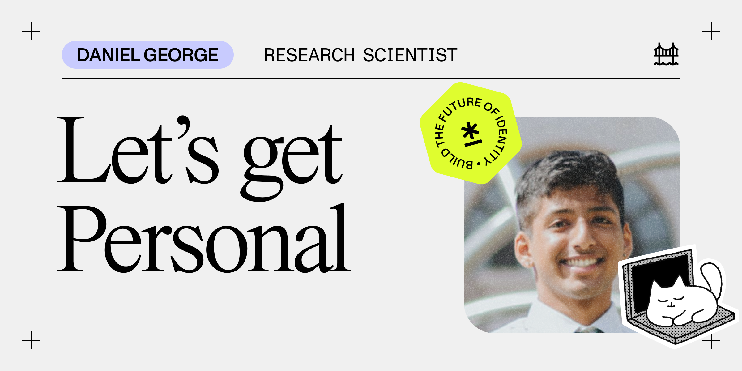 An image of Daniel George, a research scientist at Persona