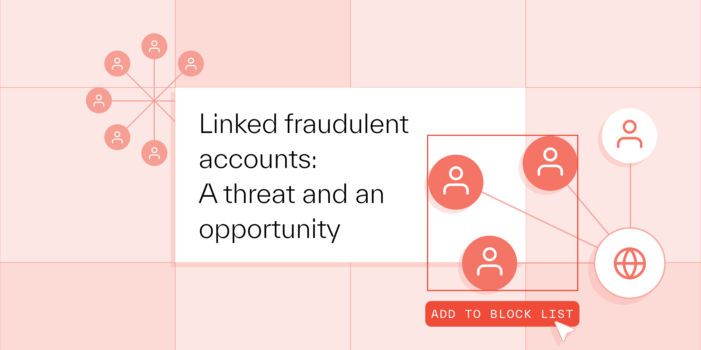 Card with a sign about fraud