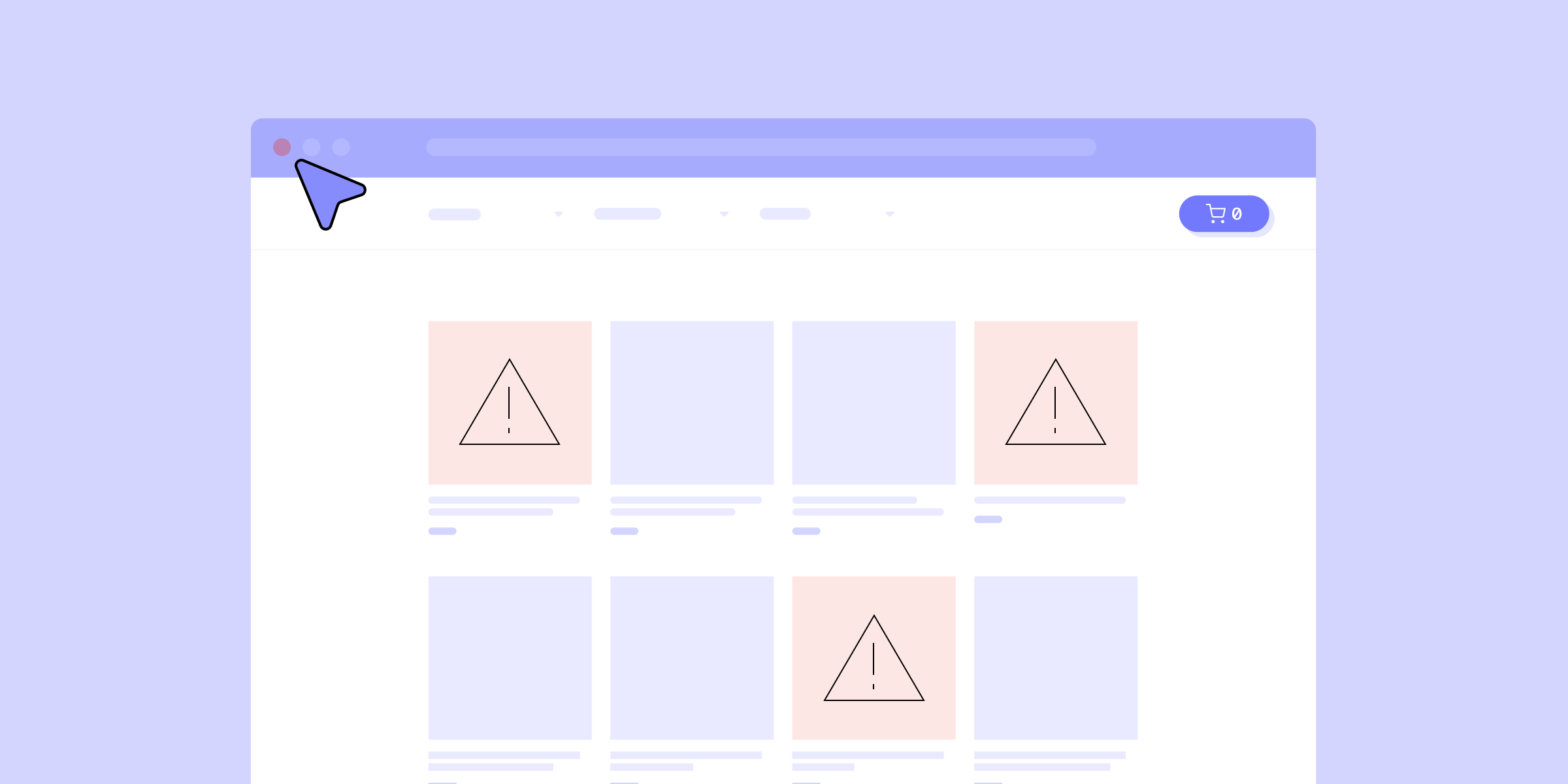 Icon of an identity fraud in a browser