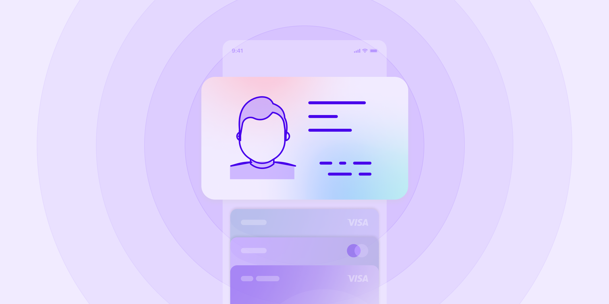 Image of digital ID cards