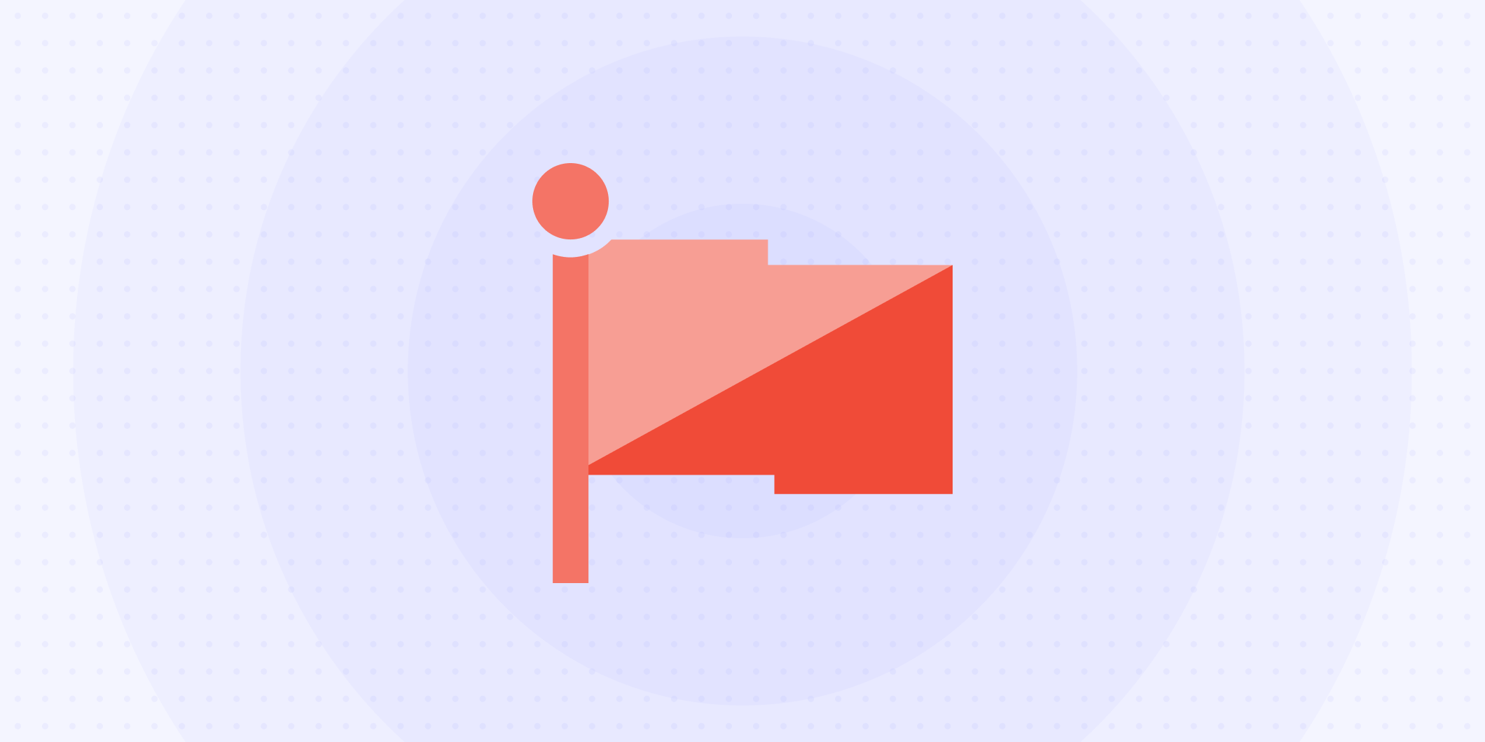 Icon of a red flag
