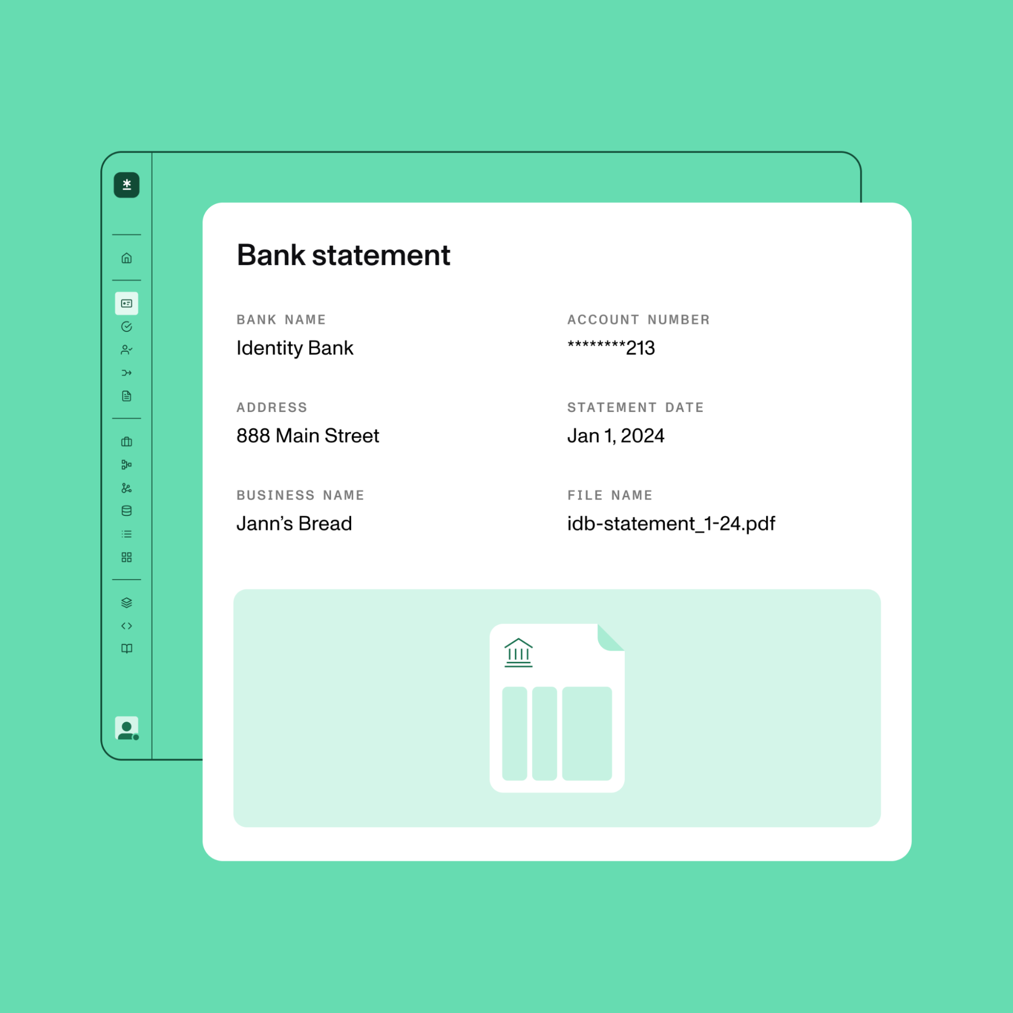 supplemental document - bank statement