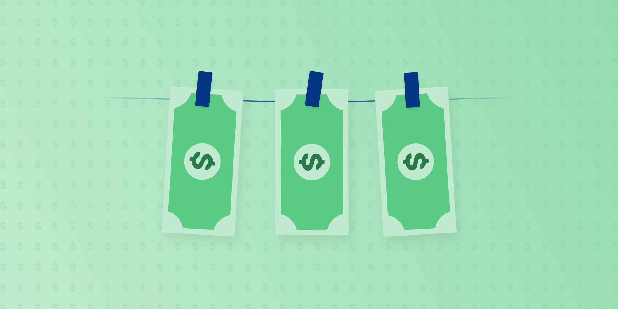 An icon of 3 bills showing money laundering stats