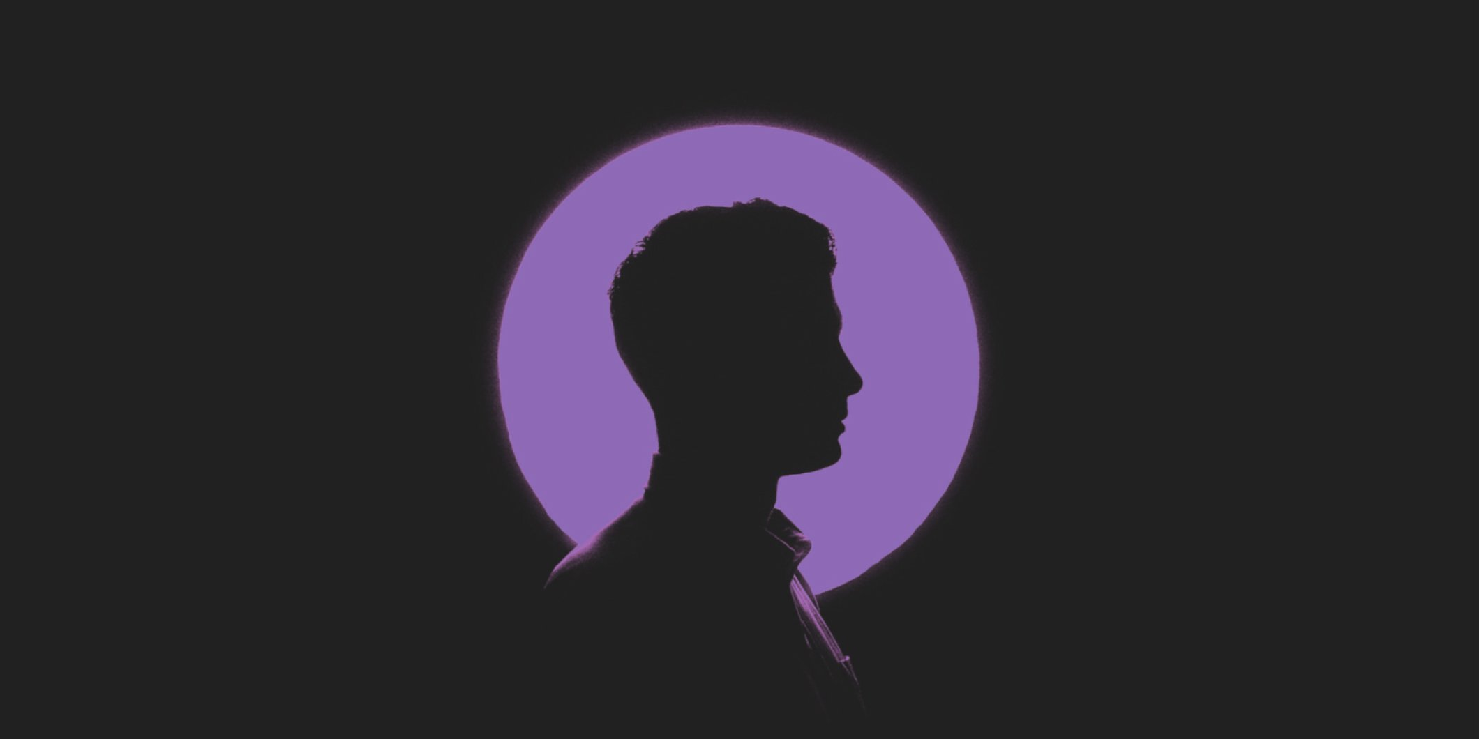 A silhouette of a face showing a hidden identity. 
