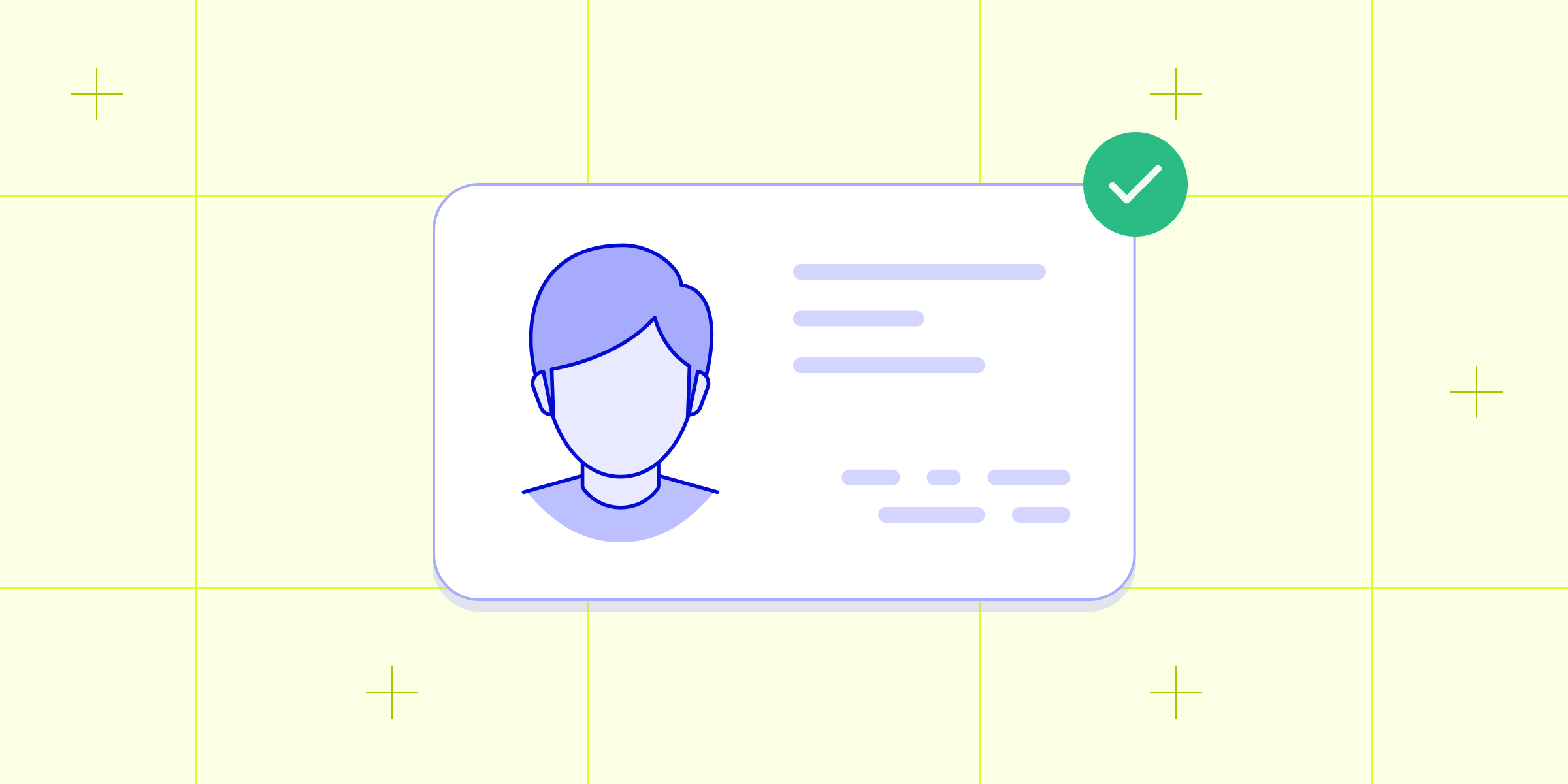Icon of a drivers license card