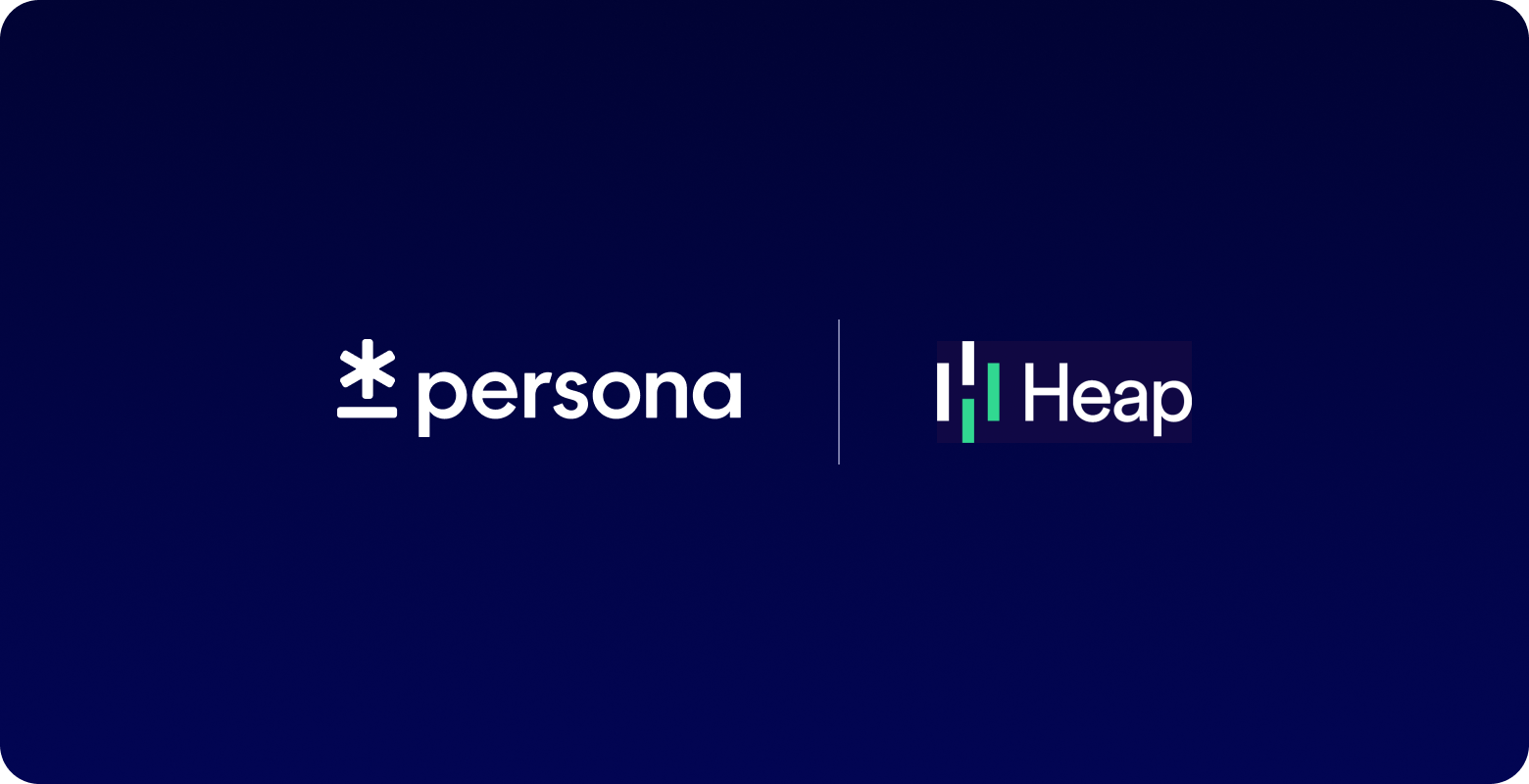 Heap integration in Persona showing the Identify User action