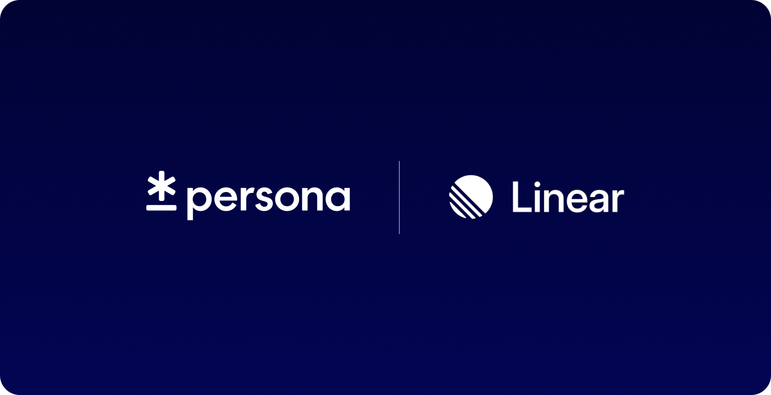 Linear integration in Persona showing teams, issues, and workflow actions