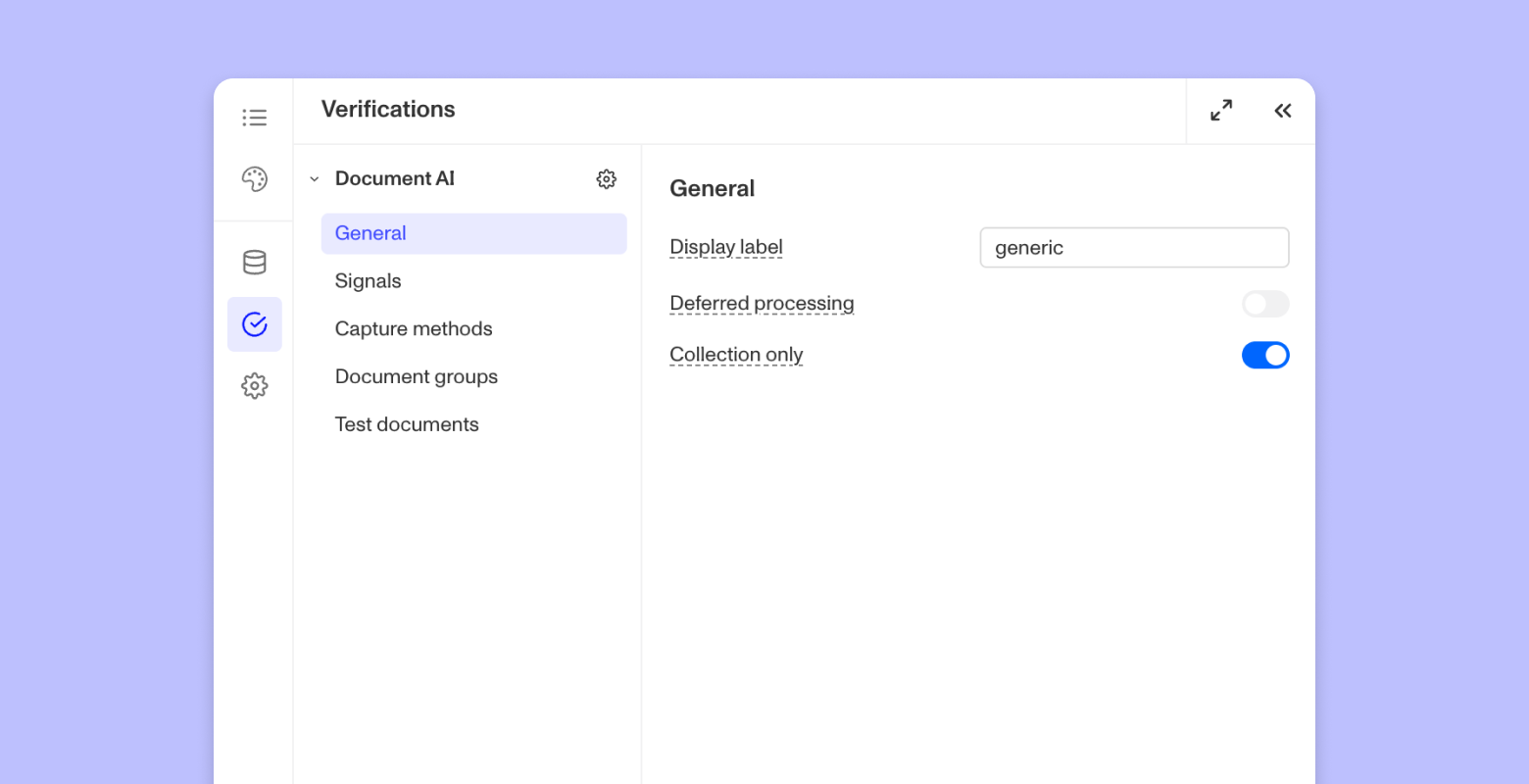 Document collection workflow without OCR processing