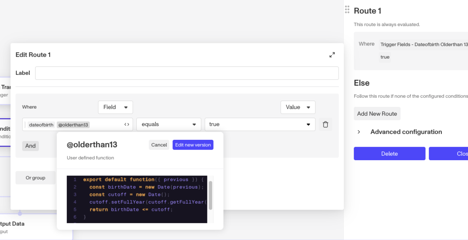 Reusable JavaScript method chain in a Persona Workflow