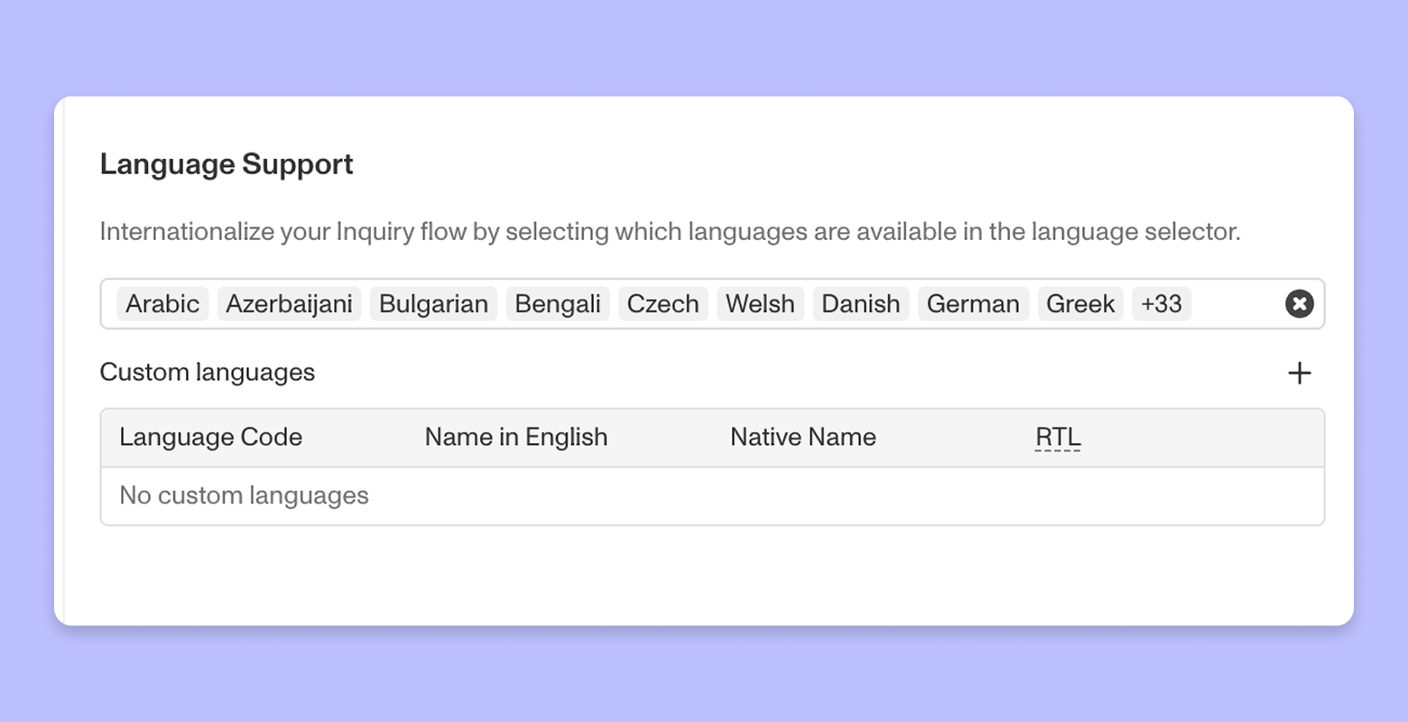 Support custom languages and right-to-left layouts with Flow Editor